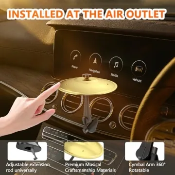 Mini Car Crash Cymbal Air Vent for Drumming Fun