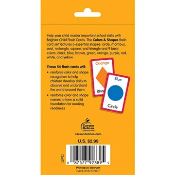 Carson Dellosa Colors & Shapes Flash Cards for Toddlers