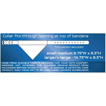 Pets First Collegiate Pet Accessories, Reversible Bandana, Alabama Crimson Tide, Large/X-Large (Pack of 2)