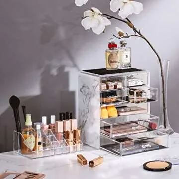 Sorbus Clear Makeup Organizer for Beauty & Jewelry