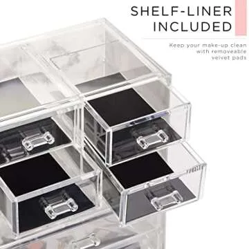 Sorbus Clear Makeup Organizer for Beauty & Jewelry