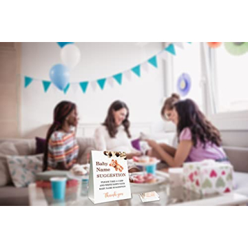 Baby Name Suggestion Game with Cute Bear Theme Cards