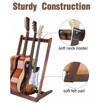 Elegant Multi Guitar Stand for Home and Studio Use