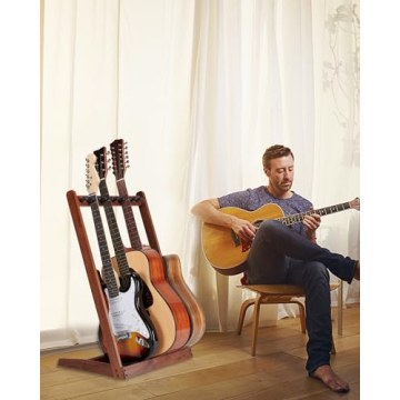 Elegant Multi Guitar Stand for Home and Studio Use