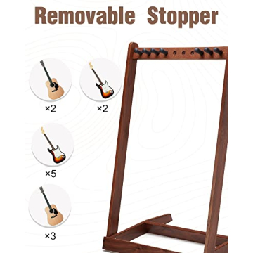 Elegant Multi Guitar Stand for Home and Studio Use