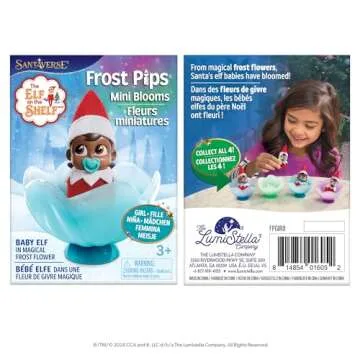 Frost Pips Elf Baby Girl with Flower Cradle - Holiday Magic