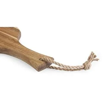 TOSCANA - a Picnic Time Brand - Artisan 24" Acacia Charcuterie Board with Raw Wood Edge, Cheese Board, Serving Platter, (Acacia Wood)