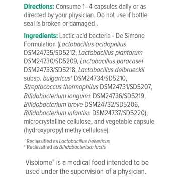 Visbiome® GI Care - High Potency Probiotic - 112.5 Billion CFU Live Probiotics, Original De Simone Formulation, Made in USA, 180 Capsules.