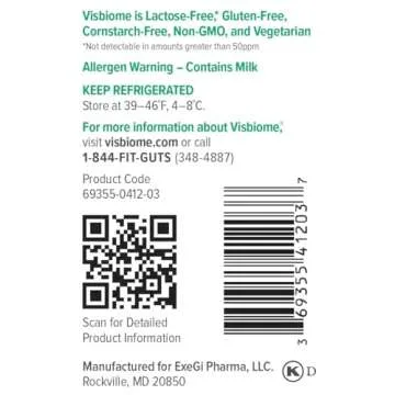 Visbiome® GI Care - High Potency Probiotic - 112.5 Billion CFU Live Probiotics, Original De Simone Formulation, Made in USA, 180 Capsules.