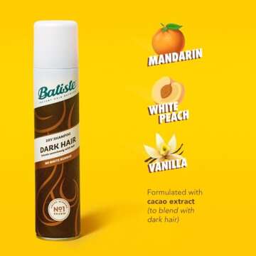 Batiste Dark Dry Shampoo for Fresh Hair Anytime