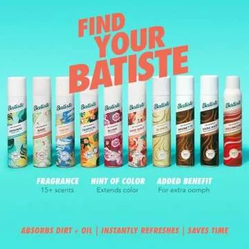 Batiste Dark Dry Shampoo for Fresh Hair Anytime