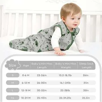 Yoofoss Baby Sleep Sack 100% Cotton 2-Way Zipper