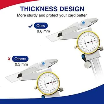 Fabmaker New Medicare Card Protector, 6 Pack Plastic Card Holder for Wallet Single 12 Mil Business Card Sleeve Waterproof Cards Plastic Protector for Credit Card Business Card Social Security Card