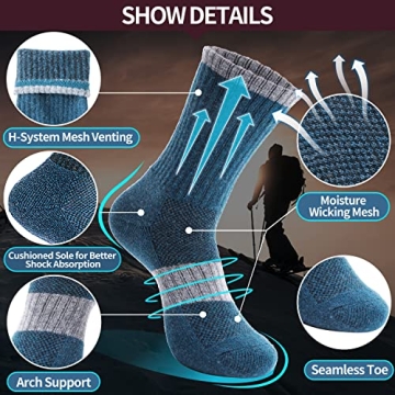 Anlisim Merino Wool Socks for Women - Cozy & Durable