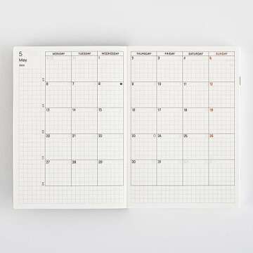 Hobonichi Techo 2024 Planner Book [English/A6/January Start/Monday Start]