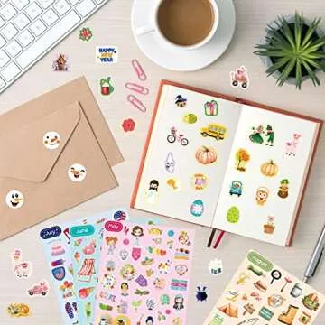 12 Sheets Holiday Seasonal Stickers Daily Planners Monthly Celebrations Planner Stickers for Calendar Decorating Planning Christmas Happy New Year