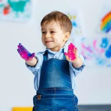 Keebor 12 Colors Watercolor Paint Set for Kids, 24 Pack Washable Water Colors for Party Favors, Gifts, Classroom Supplies (Wood Brushes Included)