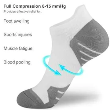 PAPLUS Compression Socks: Cushioned Support for Women