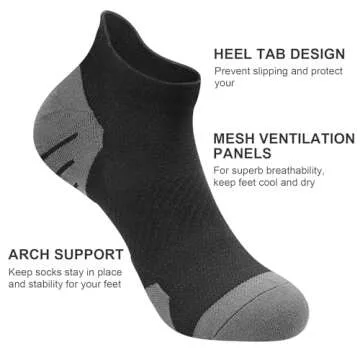 PAPLUS Compression Socks: Cushioned Support for Women
