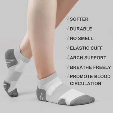 PAPLUS Compression Socks: Cushioned Support for Women