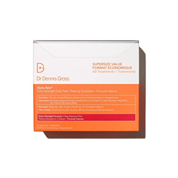Dr. Dennis Gross Alpha Beta Extra Strength Daily Peel – 2-Step Exfoliating Pads for Enhanced Anti-...