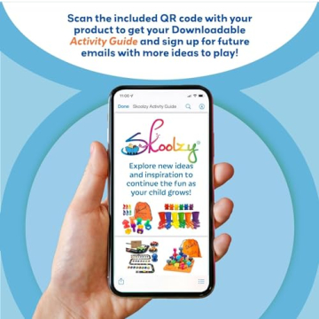 Skoolzy Rainbow Stringing Beads - 46 Pcs for Toddlers