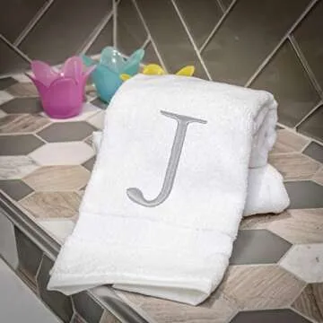 Luxury Decorvo Monogrammed Hand Towels for Spa