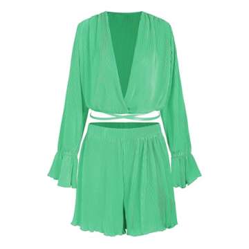 Stylish ZAFUL Women's 2 Piece Pants Set for Effortless Chic