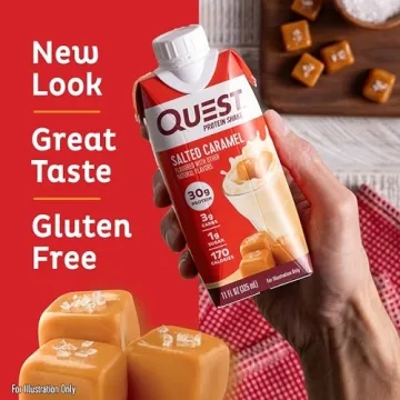 Quest Salted Caramel Protein Shake 30g Protein 4 Count