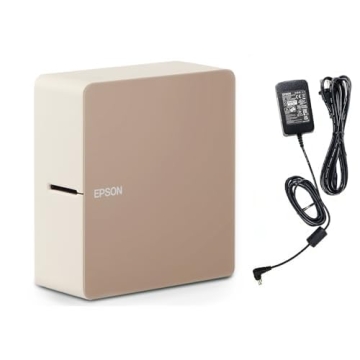 LABELWORKS Epson LW-C610PX Power Bundle with AC Adapter for Creative Labeling Solutions