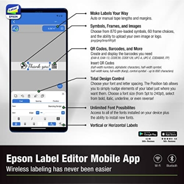 Epson LW-C610PX Label Maker - Portable & High-Quality Printing