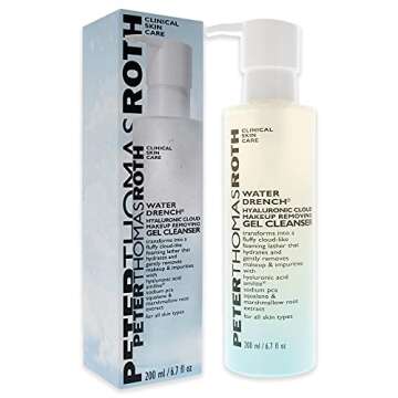Peter Thomas Roth | Water Drench Hyaluronic Cloud Makeup Removing Gel Cleanser | Hydrating Facial Cleanser with Hyaluronic Acid Removes Makeup