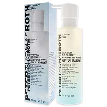 Peter Thomas Roth | Water Drench Hyaluronic Cloud Makeup Removing Gel Cleanser | Hydrating Facial Cleanser with Hyaluronic Acid Removes Makeup