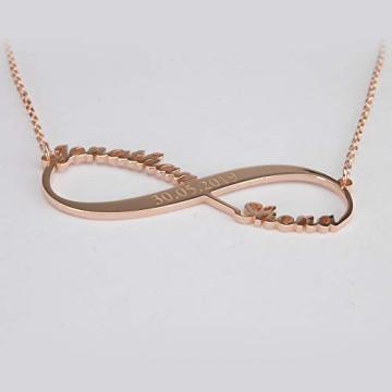 Personalized Gold Infinity Name Necklace Gift for Women