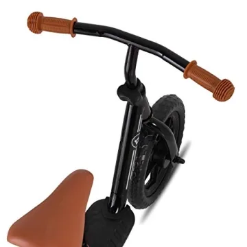 JOYSTAR 10 Inch Toddler Balance Bike 2 Year Old Push Bicycle with Footrest Glider Bikes Toddler Bike No Pedal Bicycle for Baby Birthday Gifts for 2-4 Boys Black