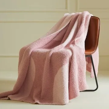 Fuzzy Reversible Microfiber Throw Blanket for All Seasons