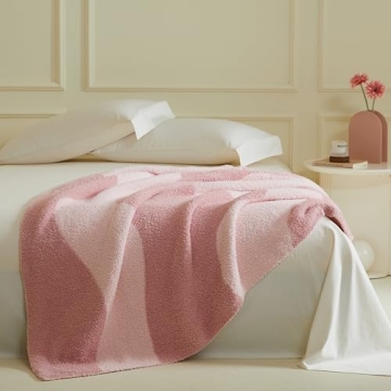 Fuzzy Reversible Microfiber Throw Blanket for All Seasons