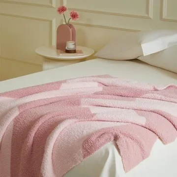 Fuzzy Reversible Microfiber Throw Blanket for All Seasons