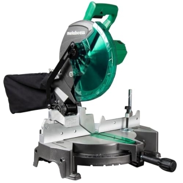 Metabo HPT 10-Inch Compound Miter Saw - Precision & Portability, 15-Amp Power