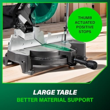 Metabo HPT 10-Inch Miter Saw for Precise Cutting