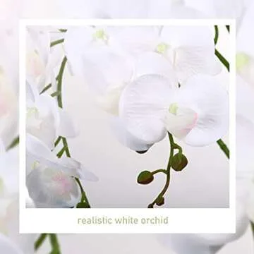 LIVILAN Artificial Orchid - Elegant Silk Flower Arrangement