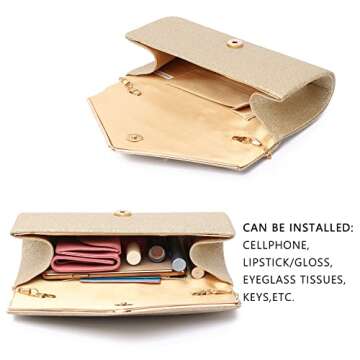 Labair Shining Envelope Clutch for Women - Elegant Evening Bag