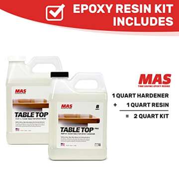 MAS Epoxies Table Top Pro Epoxy Kit 2-Quart for DIY Crafts and Projects