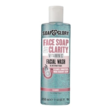 Soap & Glory Gentle Exfoliating Face Wash & Vitamin C Cleanser - 3-in-1 Exfoliator, Makeup Remover &...