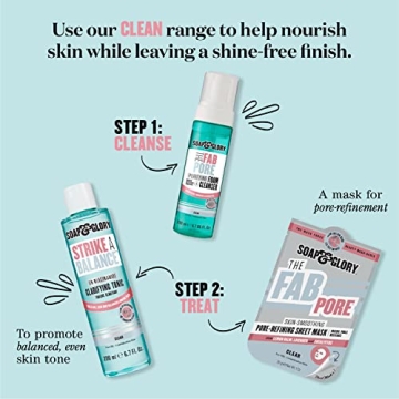 Soap & Glory 3-in-1 Exfoliating Cleanser for Radiant Skin