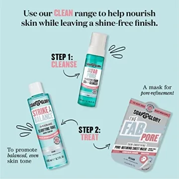 Soap & Glory 3-in-1 Exfoliating Cleanser for Radiant Skin