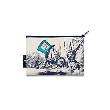 Out of Print Alice in Wonderland Pouch Natural