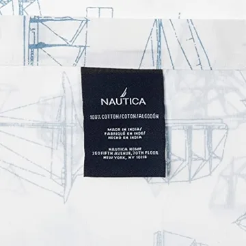 Nautica Queen Cotton Sheet Set for Cool Comfort