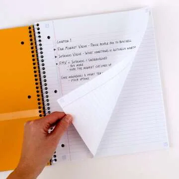 Spiral Notebooks Set - 6 Pack for Students