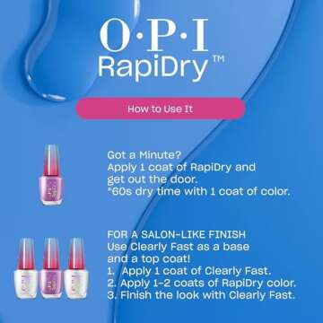 OPI RapiDry Speed Date Me Nail Polish | Quick Dry Vegan Shimmer